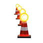 LED - Blinkleuchte Cone Fix, Blinklicht, einseitig, Warnleuchte f. Leitkegel