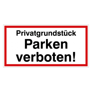 Privatgrundstück - Parken verboten!