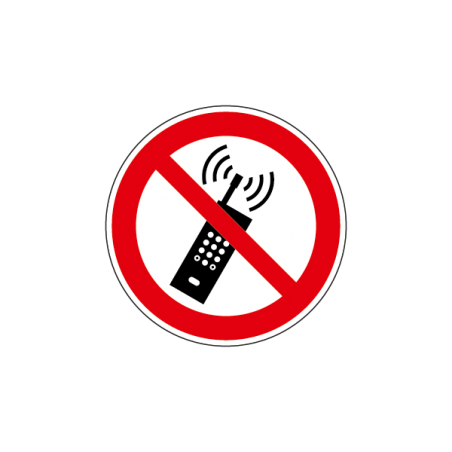 Eingeschaltete Mobiltelefone verboten