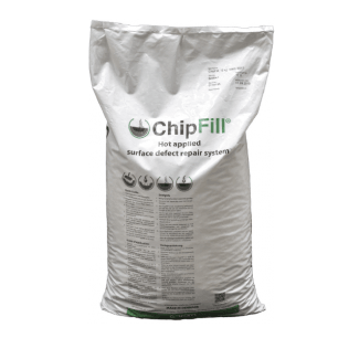 ChipFill - Thermoplastik Granulat RAL 9017 schwarz zur Reparatur von Schlaglöchern