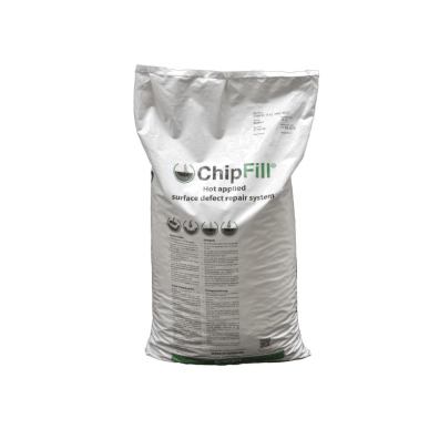 ChipFill - Thermoplastik Granulat RAL 9017 schwarz zur Reparatur von Schlaglöchern