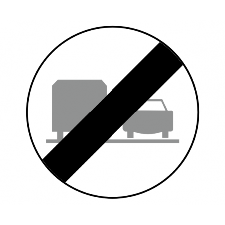 Ende des Überholverbotes für Lastkraftfahrzeuge