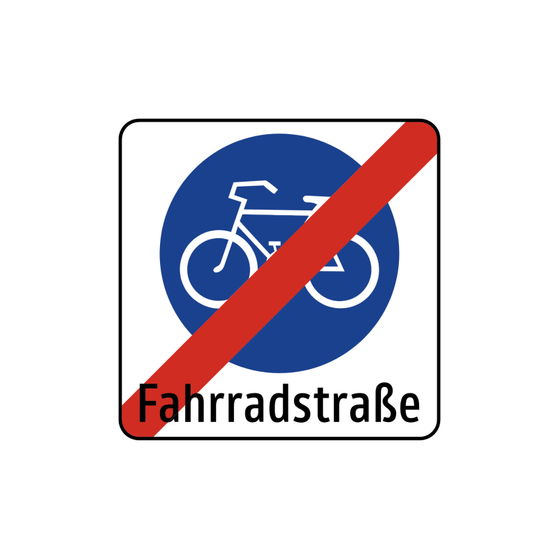 Ende einer Fahrradstraße