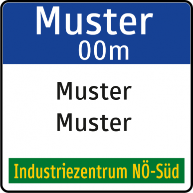 Vorwegweiser Autostraße für Ausfahrt