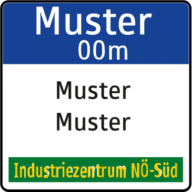 Vorwegweiser Autostraße für Ausfahrt