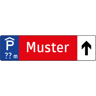 Wegweiser für Parkleitsystem