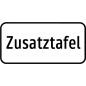 Zusatztafeln - Ausgenommen Ladetätigkeit