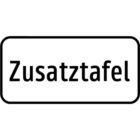 Zusatztafeln - Ausgenommen Zustelldienste