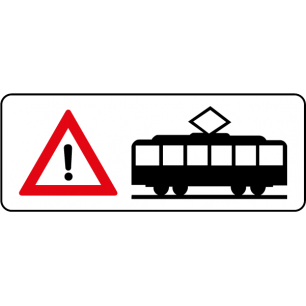 Zusatztafeln - §50/16 + Straßenbahnsymbol