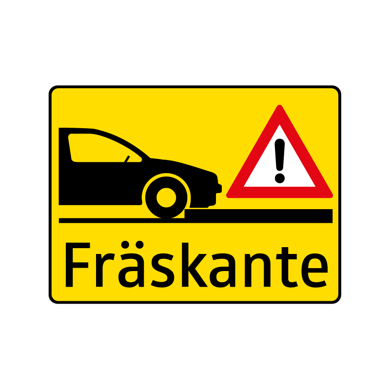 Zusatztafeln - Fräskante