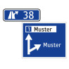 Hinweiszeichen - Autobahntafel