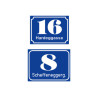 Straßenbezeichnungs- Hausnummernschilder