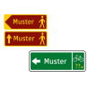 Radwegweiser - Fußwegweiser